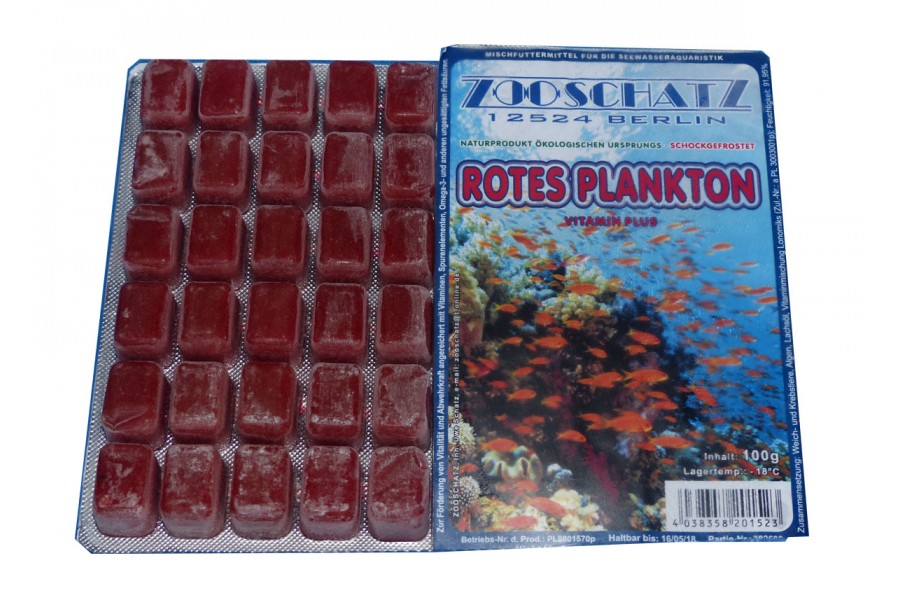 Rotes Plankton Frostfutter 100g Blister